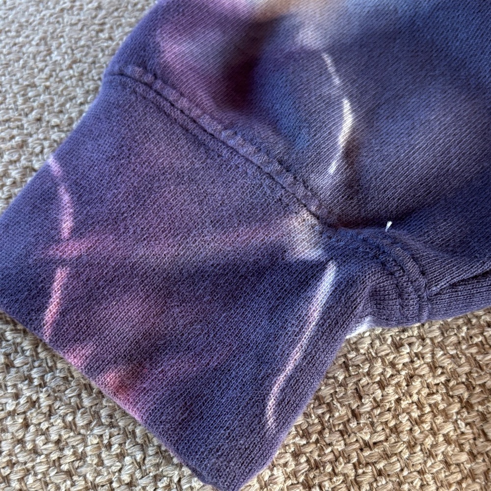 Stussy Purple Multi Tie-Dye Crewneck Sweatshirt - Picture 5 of 5